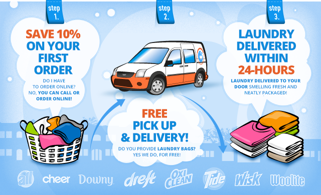 FREE Laundromat Delivery Service In Kenmore, WA - Bolt Laundry®