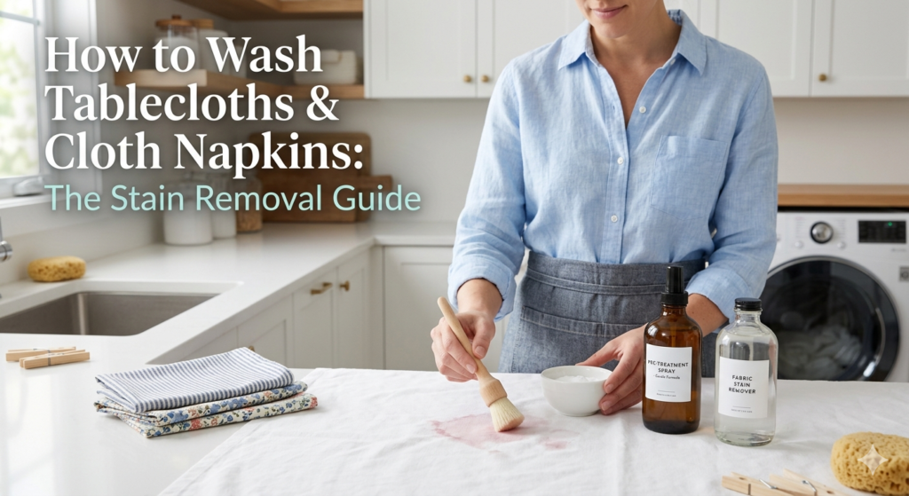 How to Wash Tablecloths & Cloth Napkins