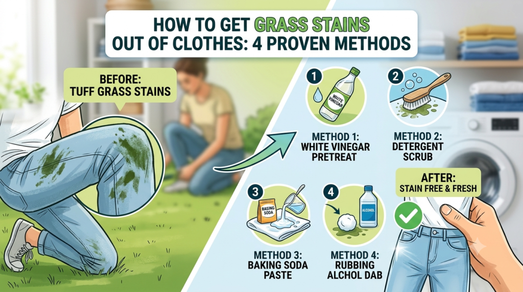 How to Get Grass Stains Out of Clothes 4 Proven Methods