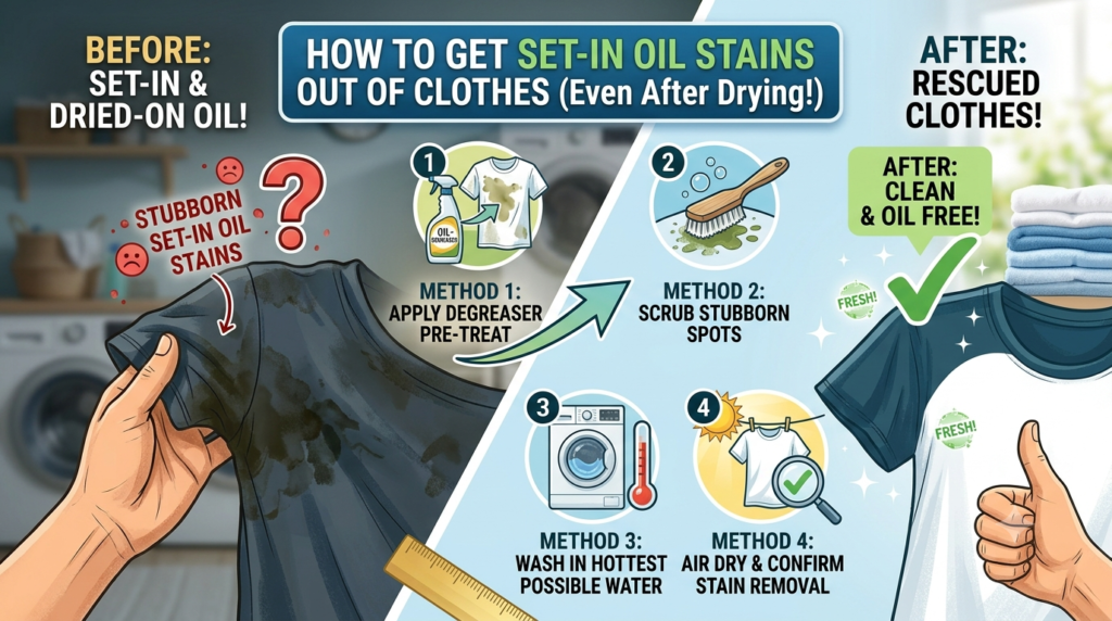 How to Get Set-In Oil Stains Out of Clothes (Even After Drying!)