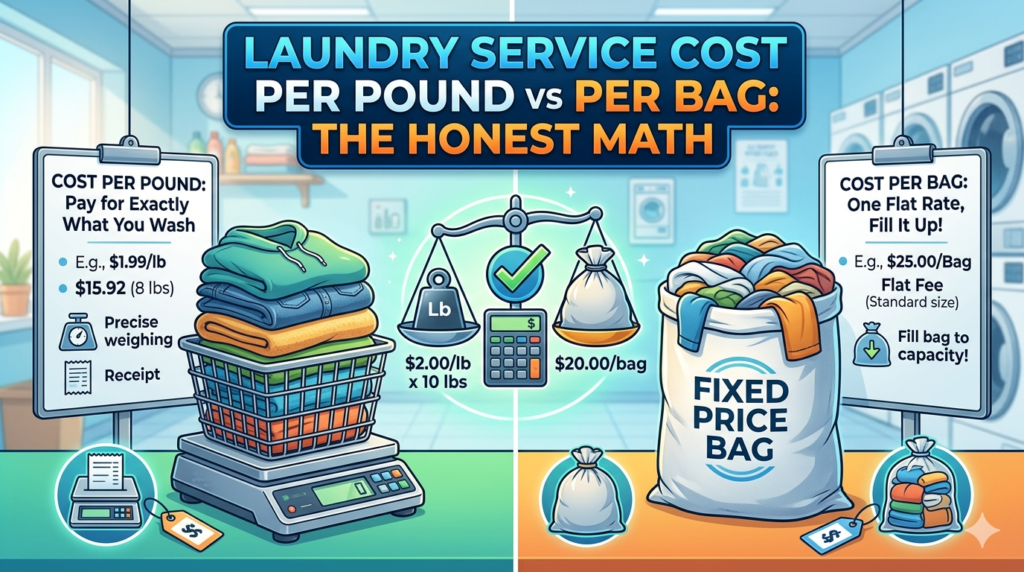 laundry service cost per pound vs per bag