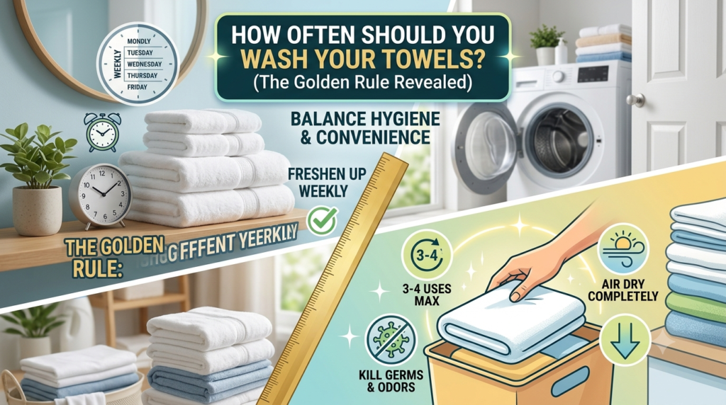 The Golden Rule for How Often You Should Wash Your Towels