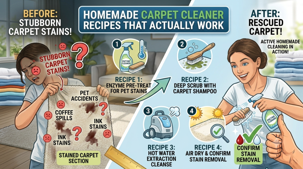 Homemade Carpet Cleaner Recipes That Actually Work